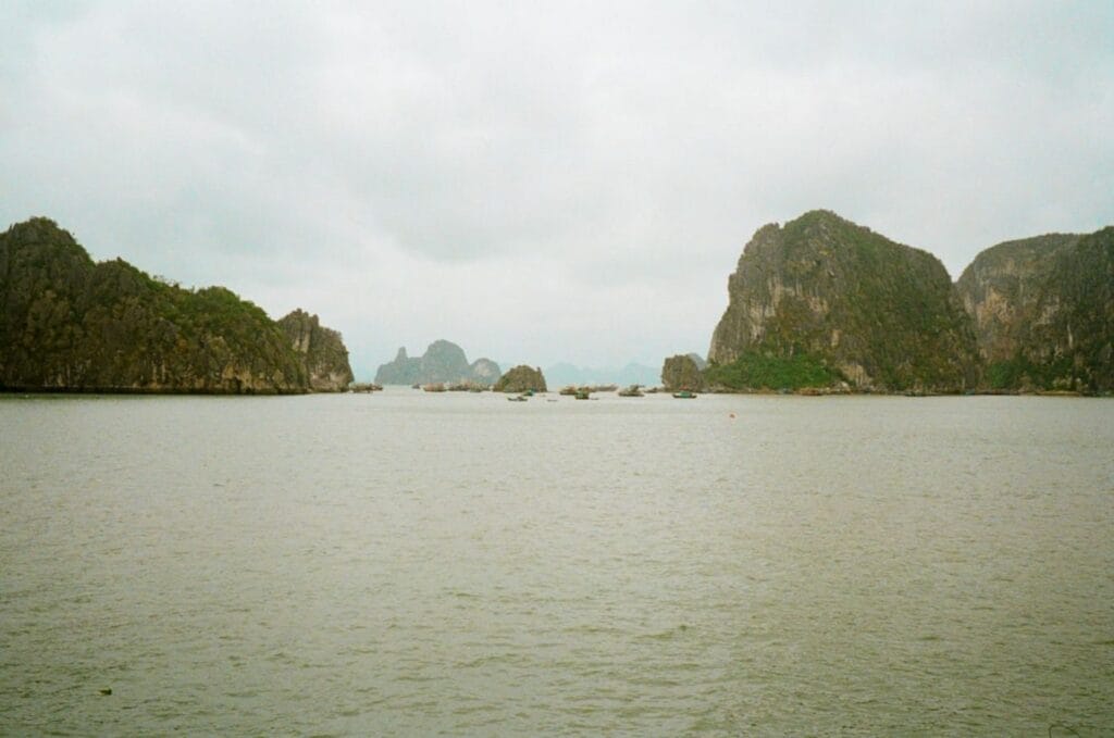 Rocky islands rise out of the water.-Koh Phi Phi Thailand weather