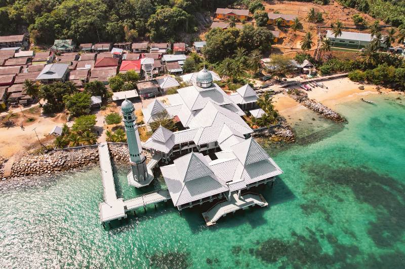 Duiken snorkelen perhentian islands moskee