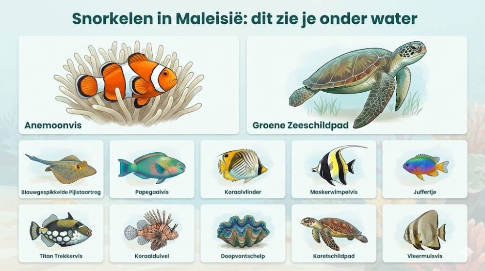 Snorkelen Maleisie Infographic