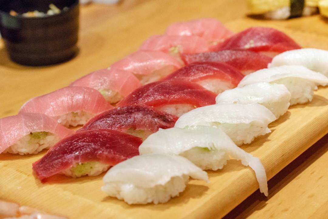 Shaved Ice and Smoked Beef Sushi Entotsu Kyoto